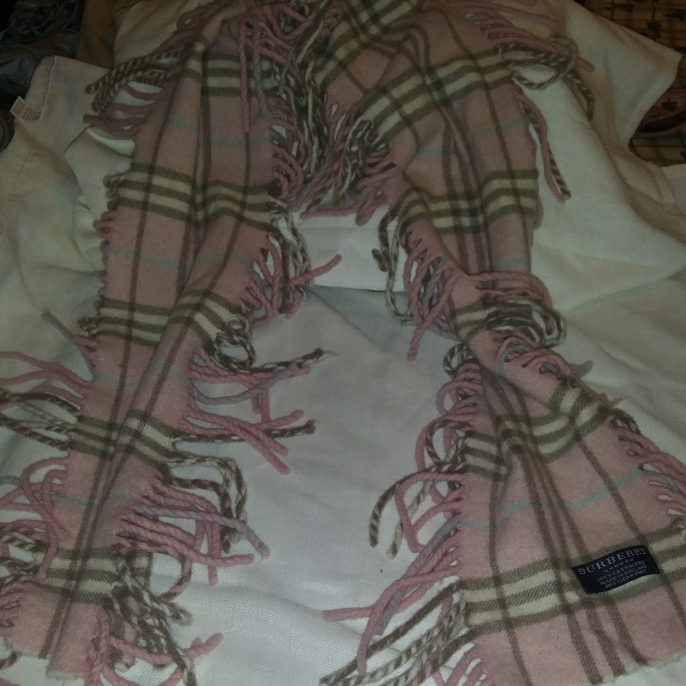 Authentic Burberry pink scarf